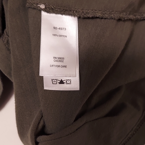 Cabela's army green cotton long sleeve shirt - Picture 7 of 7